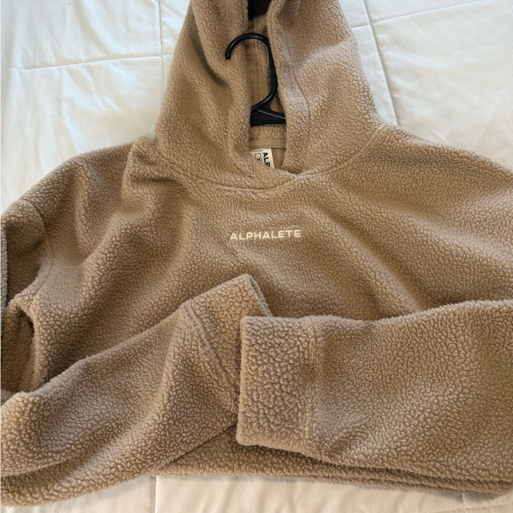 Alphalete Tan Fleece Hoodie